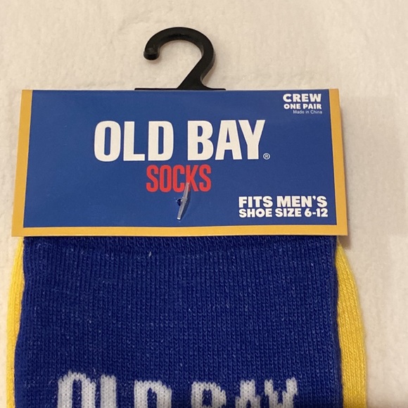Men’s socks “Old Bay”  sizes 6-12 one pair crew socks - Picture 2 of 4